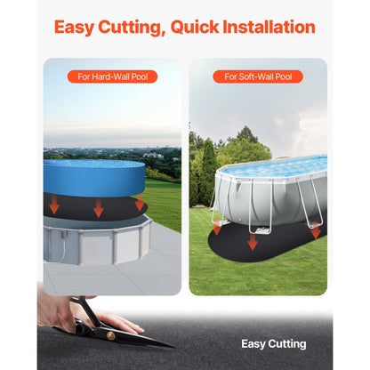 1530OV - Extra-Thick 15x30 ft Pool Liner Pad for Ultimate Protection