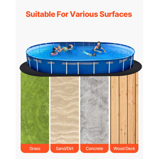 1224OV - Extra-Thick 12x24 ft Oval Pool Liner Pad for Ultimate Protection