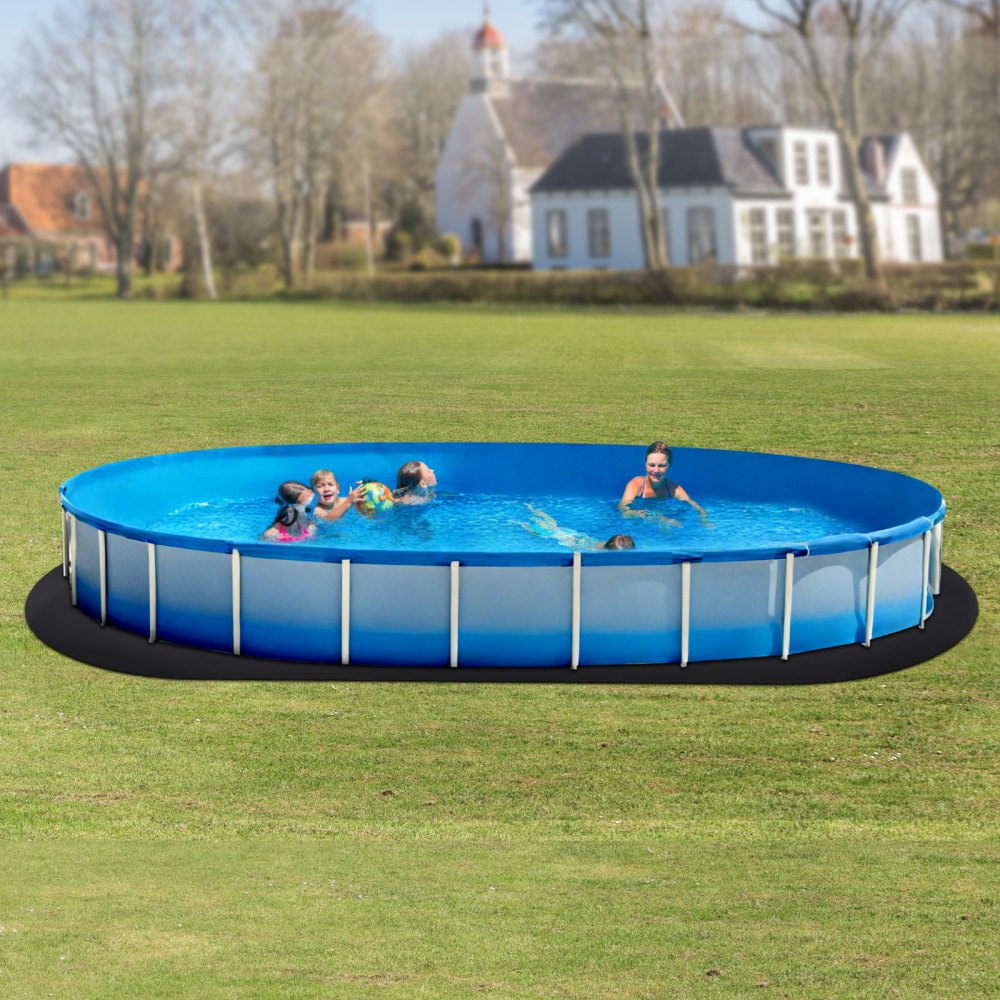 1224OV - Extra-Thick 12x24 ft Oval Pool Liner Pad for Ultimate Protection