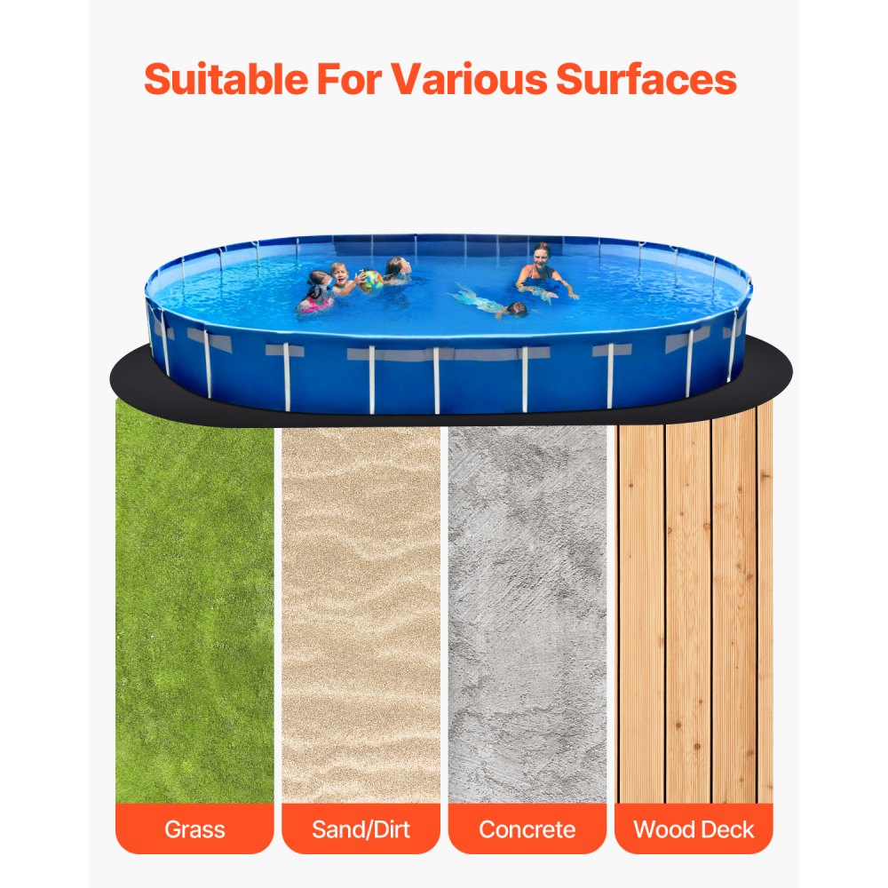 1833OV - 18x33 ft Durable Pool Liner Pad for Ultimate Protection