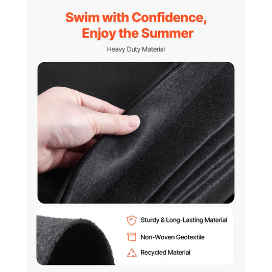 1224RE - Extra-Thick 12x24 Pool Liner Pad for Ultimate Protection