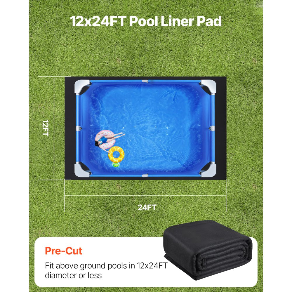1224RE - Extra-Thick 12x24 Pool Liner Pad for Ultimate Protection
