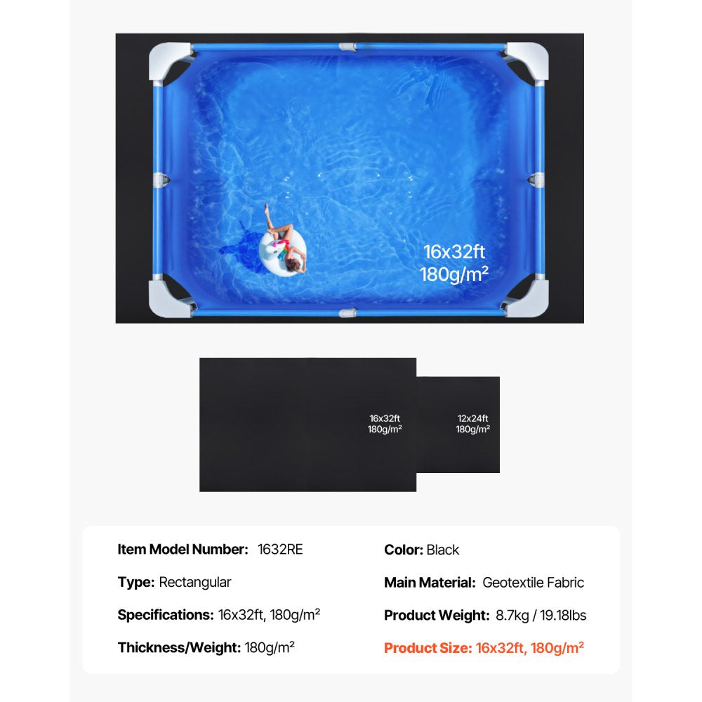 1632RE - Extra Thick Pool Liner Pad for Maximum Protection