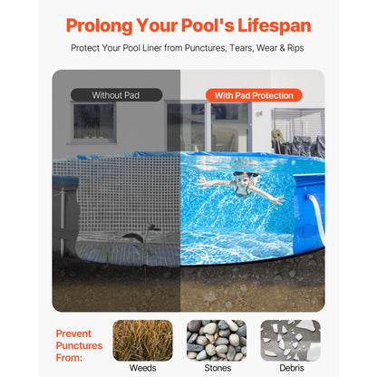 21R - Extra-Thick 21ft Pool Liner Pad for Enhanced Protection