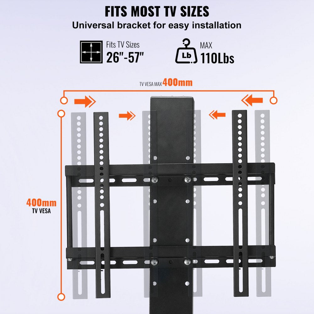 010430516336 - Electric TV Lift, 38-65 Inch Adjustable Height, 132 lbs Capacity