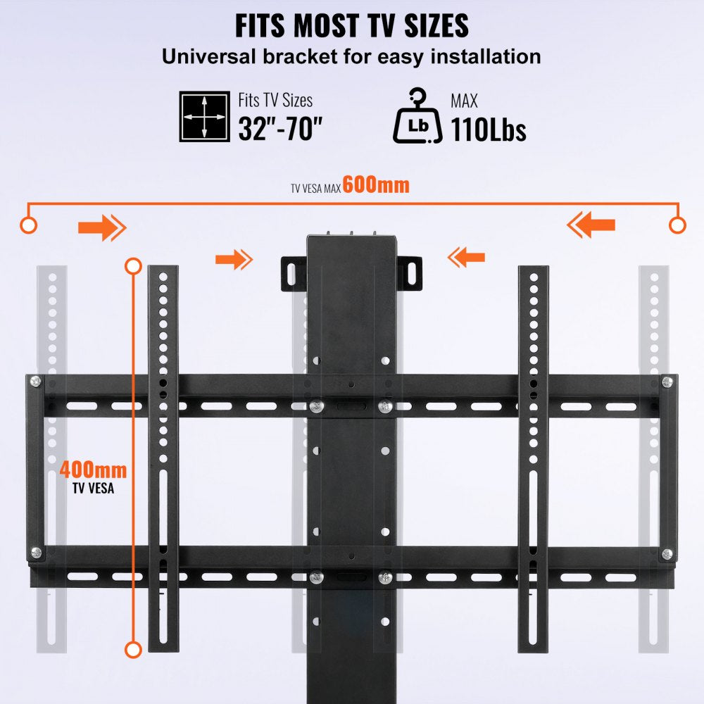 010364528047 - Motorized TV Lift for 60" TVs, Adjustable Height with Remote
