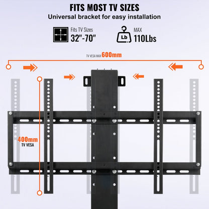 010364528047 - Motorized TV Lift for 60" TVs, Adjustable Height with Remote