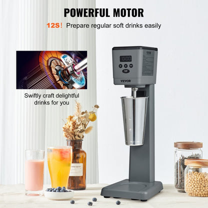 DM21-U - 375W VEVOR Milkshake Maker with 3-Speed Control and Timer