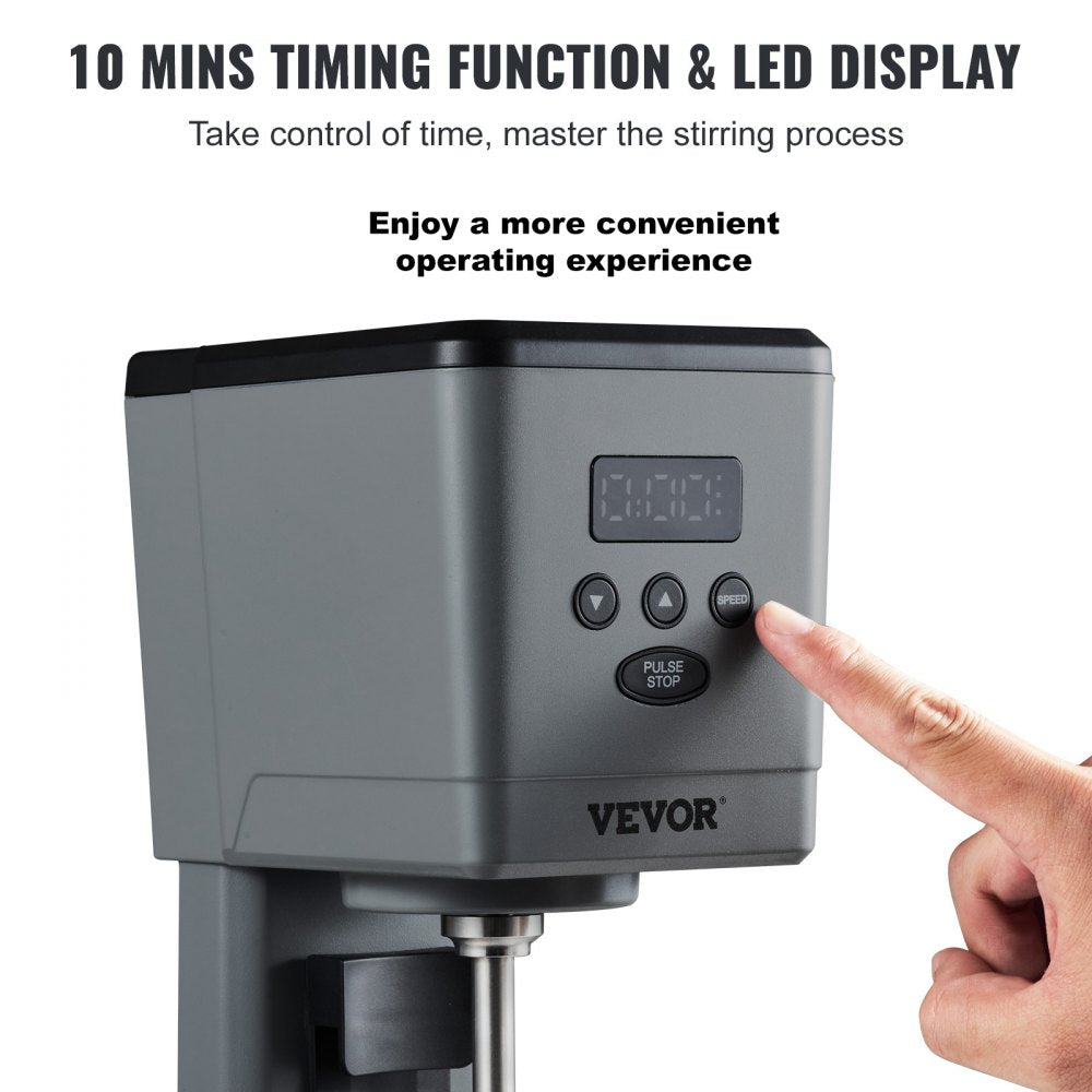 DM21-U - 375W VEVOR Milkshake Maker with 3-Speed Control and Timer