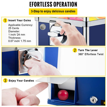 VV-OCM-B25 - 25.2" Durable Candy Vending Machine for Kids' Fun