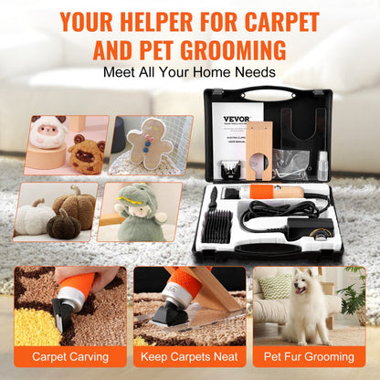 MDB-22 - VEVOR 200W Carpet Trimmer with Adjustable Speeds and Precision Blades