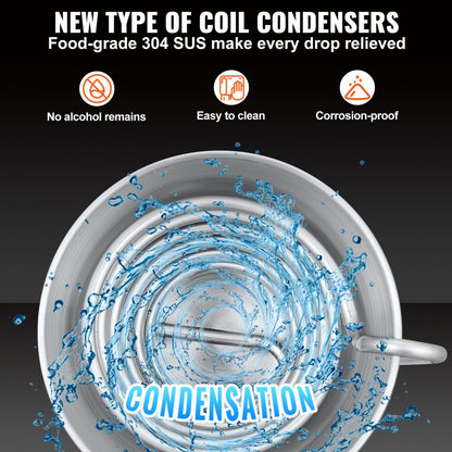 VV-PG10L-110V - 3 Gal DIY Whiskey Distiller Kit, 304 Stainless Steel