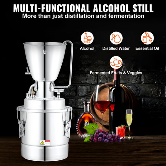 VV-PG50L-110V - 13 Gal Stainless Steel Distiller for Home & Commercial Use