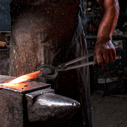 DZQ04 - 18" Carbon Steel Blacksmith Tongs for Forging Projects