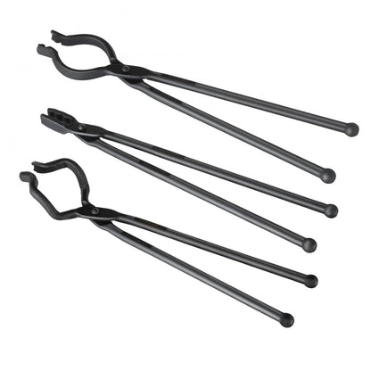 DZQ04 - 18" Carbon Steel Blacksmith Tongs for Forging Projects