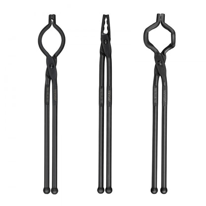 DZQ04 - 18" Carbon Steel Blacksmith Tongs for Forging Projects