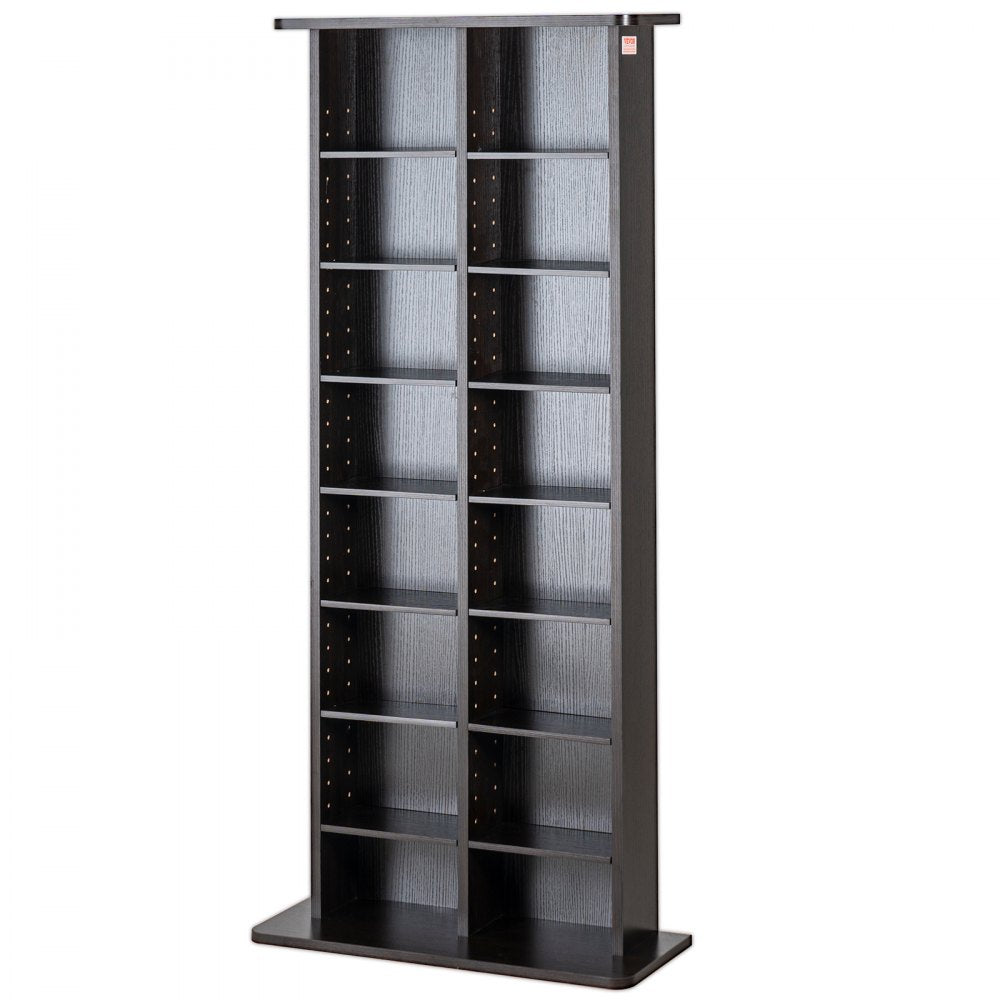 KLDS-04 - VEVOR 50.98in Media Storage Cabinet for 464 CDs with Adjustable Shelves