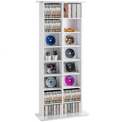 KLDS-03 - Modern Media Storage Cabinet with Adjustable Shelves, 22x9x51 in