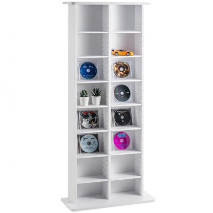 KLDS-03 - Modern Media Storage Cabinet with Adjustable Shelves, 22x9x51 in