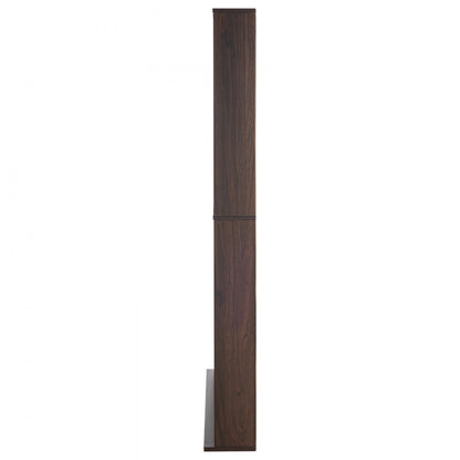 USF00101 - Espresso Media Cabinet 37.36" with Adjustable Shelves & Stability Features