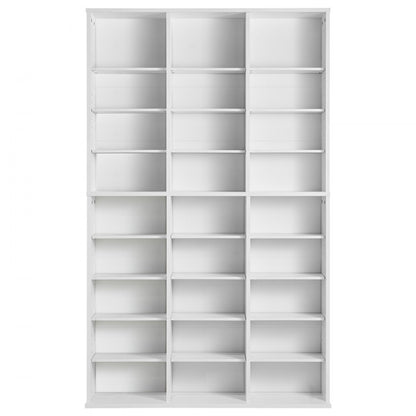 USF00102 - 756-CD Media Storage Cabinet, Adjustable Shelves, White Finish