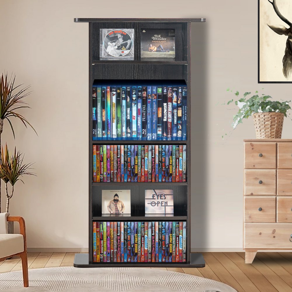 KLDS-02 - 5-Layer Adjustable Media Cabinet for CDs and DVDs