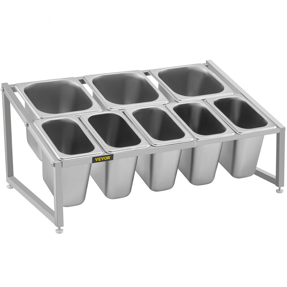 C-813 - Adjustable 2-Tier Stainless Steel Spice Rack, 13.8"-23.6" Expandable Design