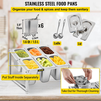 C-803 - Adjustable 2-Tier Stainless Steel Spice Rack, 13.8"-23.6" Wide