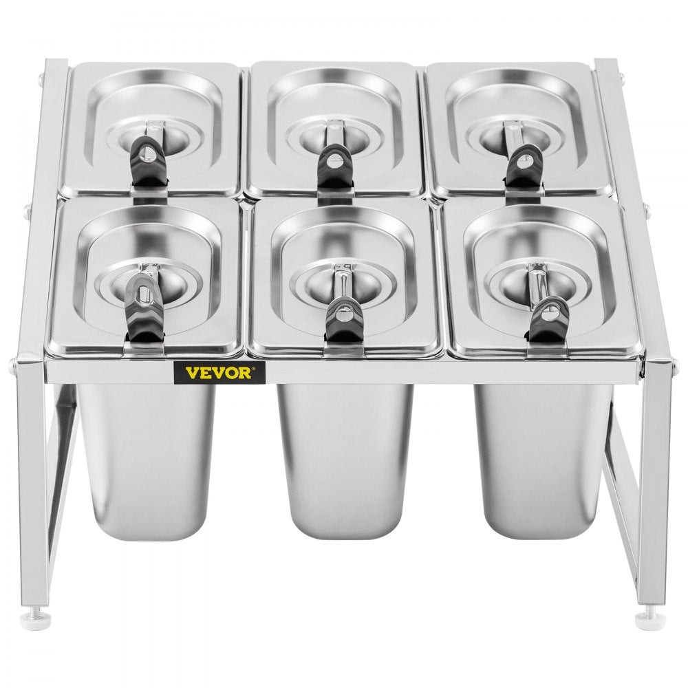 C-803 - Adjustable 2-Tier Stainless Steel Spice Rack, 13.8"-23.6" Wide