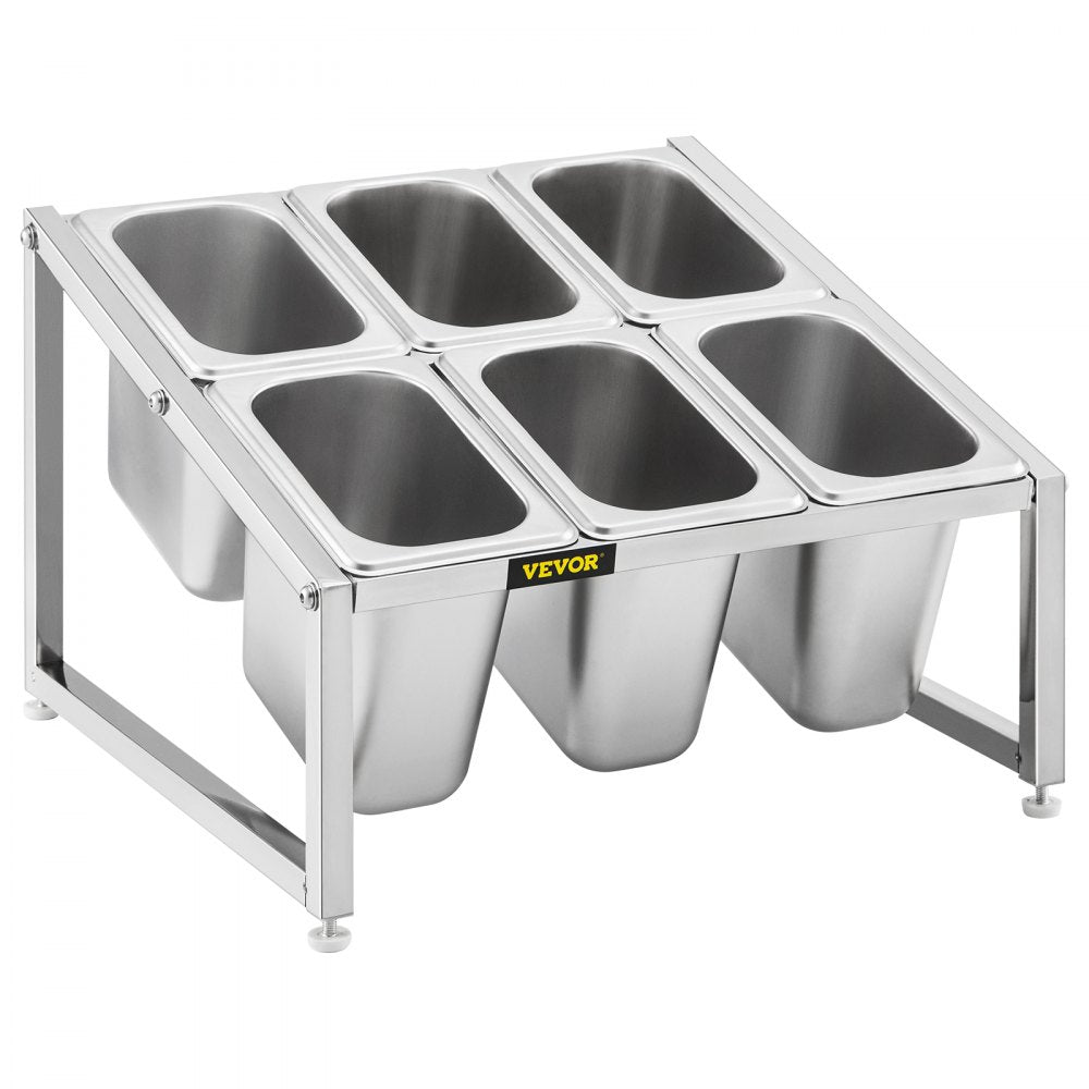 C-803 - Adjustable 2-Tier Stainless Steel Spice Rack, 13.8"-23.6" Wide