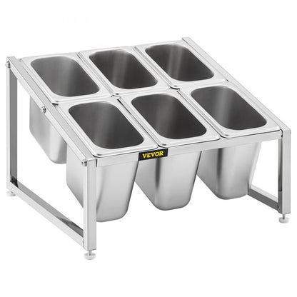 C-803 - Adjustable 2-Tier Stainless Steel Spice Rack, 13.8"-23.6" Wide