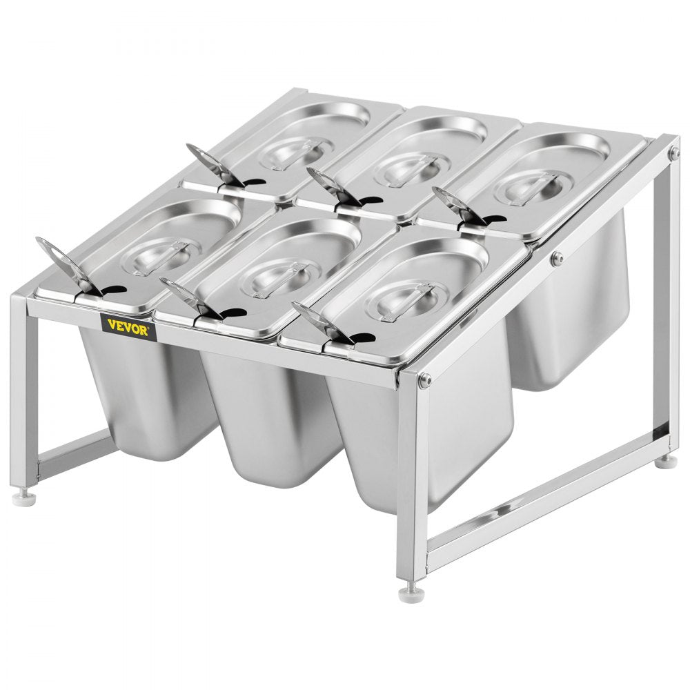 C-803 - Adjustable 2-Tier Stainless Steel Spice Rack, 13.8"-23.6" Wide