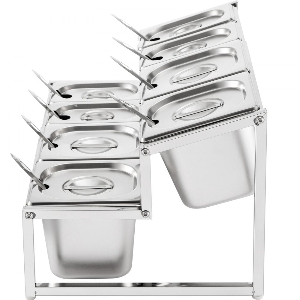 A-809 - Expandable 2-Tier Stainless Steel Spice Rack, 13.8" to 23.6"