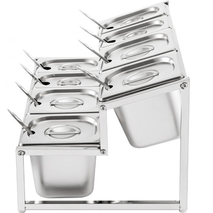 A-809 - Expandable 2-Tier Stainless Steel Spice Rack, 13.8" to 23.6"