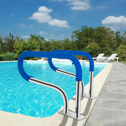 VV-YCFS-3W 32X23YC - Sturdy 32" Stainless Steel Pool Handrail with Skid-Proof Grip