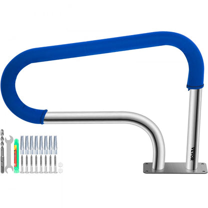 VV-YCFS-3W 32X23YC - Sturdy 32" Stainless Steel Pool Handrail with Skid-Proof Grip