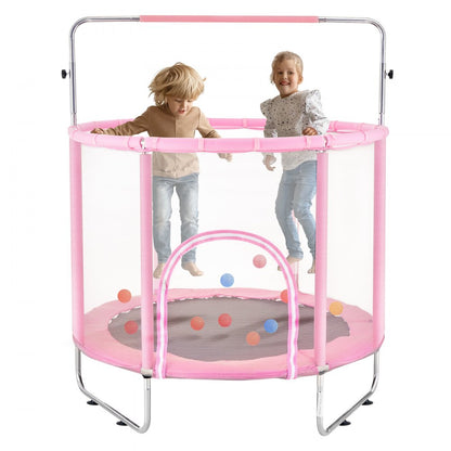 TX-B7110-55in - 55" Kids Trampoline with Safety Net & Adjustable Heights