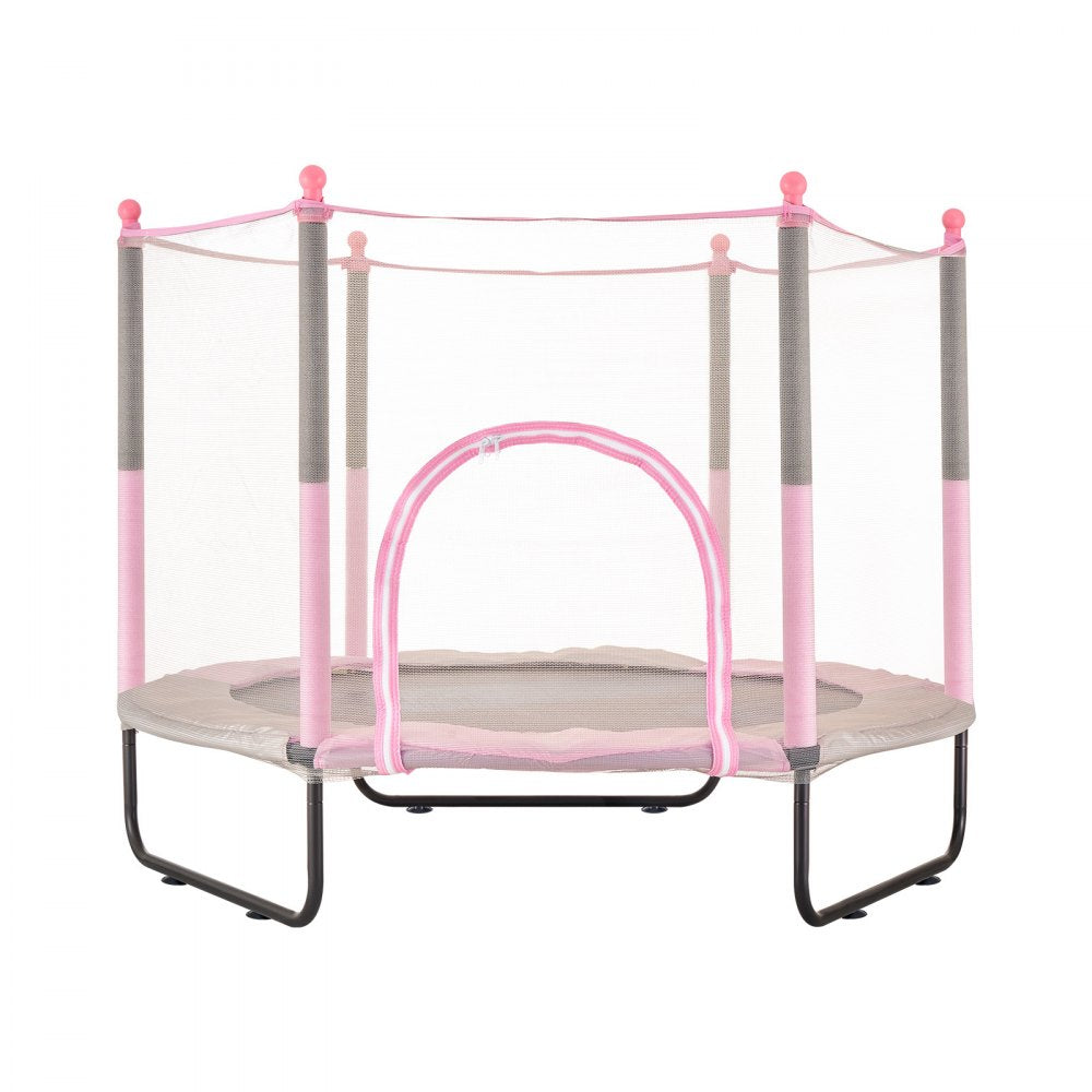 TX-B7110-60in - 60" Kids Trampoline with Safety Net & Basketball Hoop