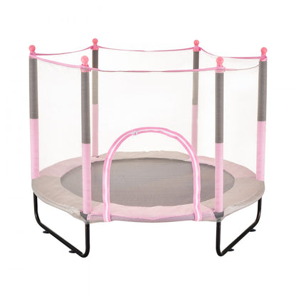 TX-B7110-60in - 60" Kids Trampoline with Safety Net & Basketball Hoop