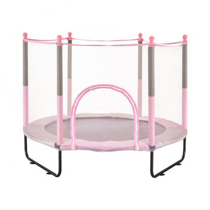 TX-B7110-60in - 60" Kids Trampoline with Safety Net & Basketball Hoop