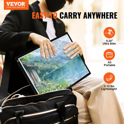 A3-20 - Ultra-Thin A3 LED Tracing Pad with Dimmable Brightness