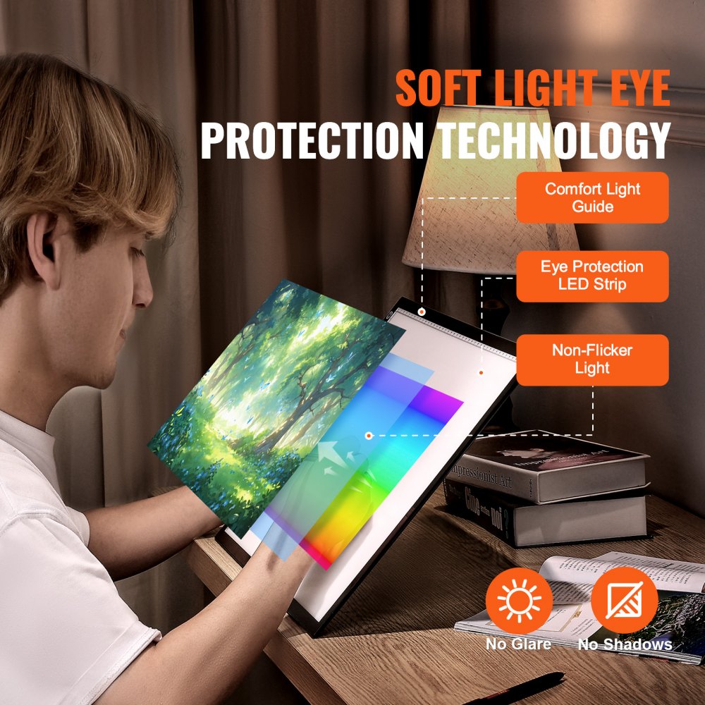 A3-20 - Ultra-Thin A3 LED Tracing Pad with Dimmable Brightness