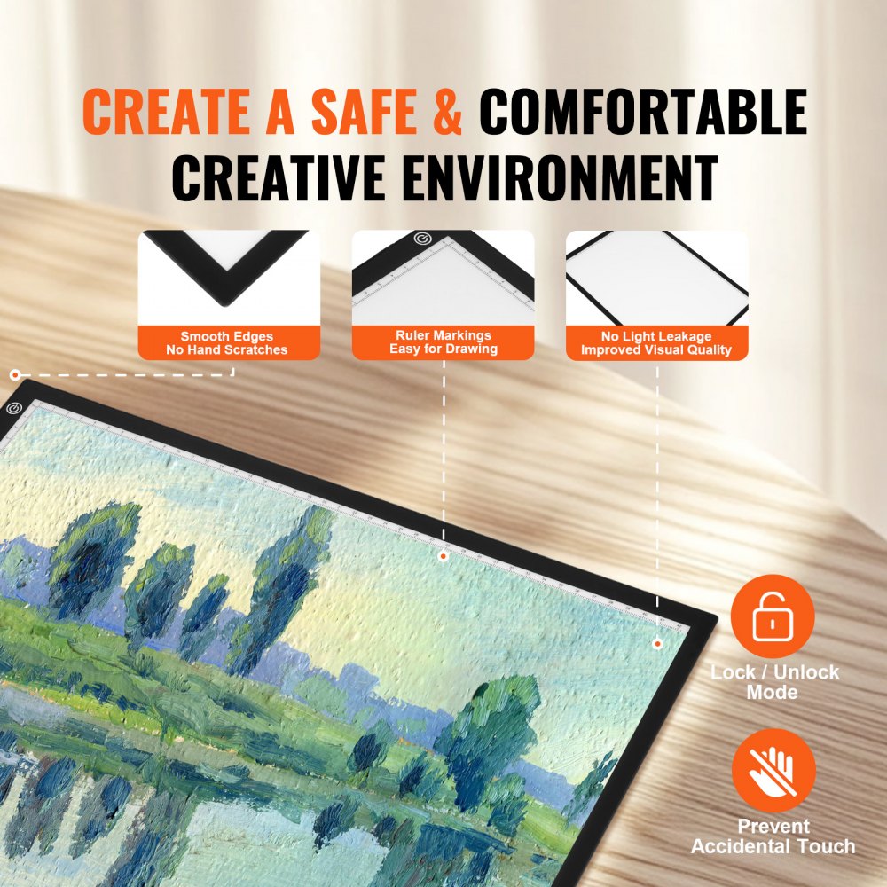 A3-20 - Ultra-Thin A3 LED Tracing Pad with Dimmable Brightness