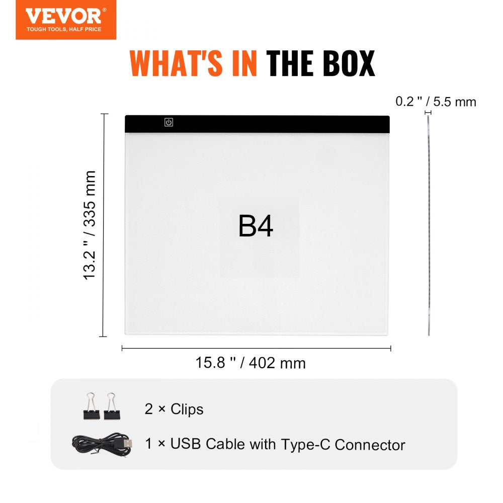 DC5V - Portable B4 LED Tracing Light Pad with Adjustable Brightness