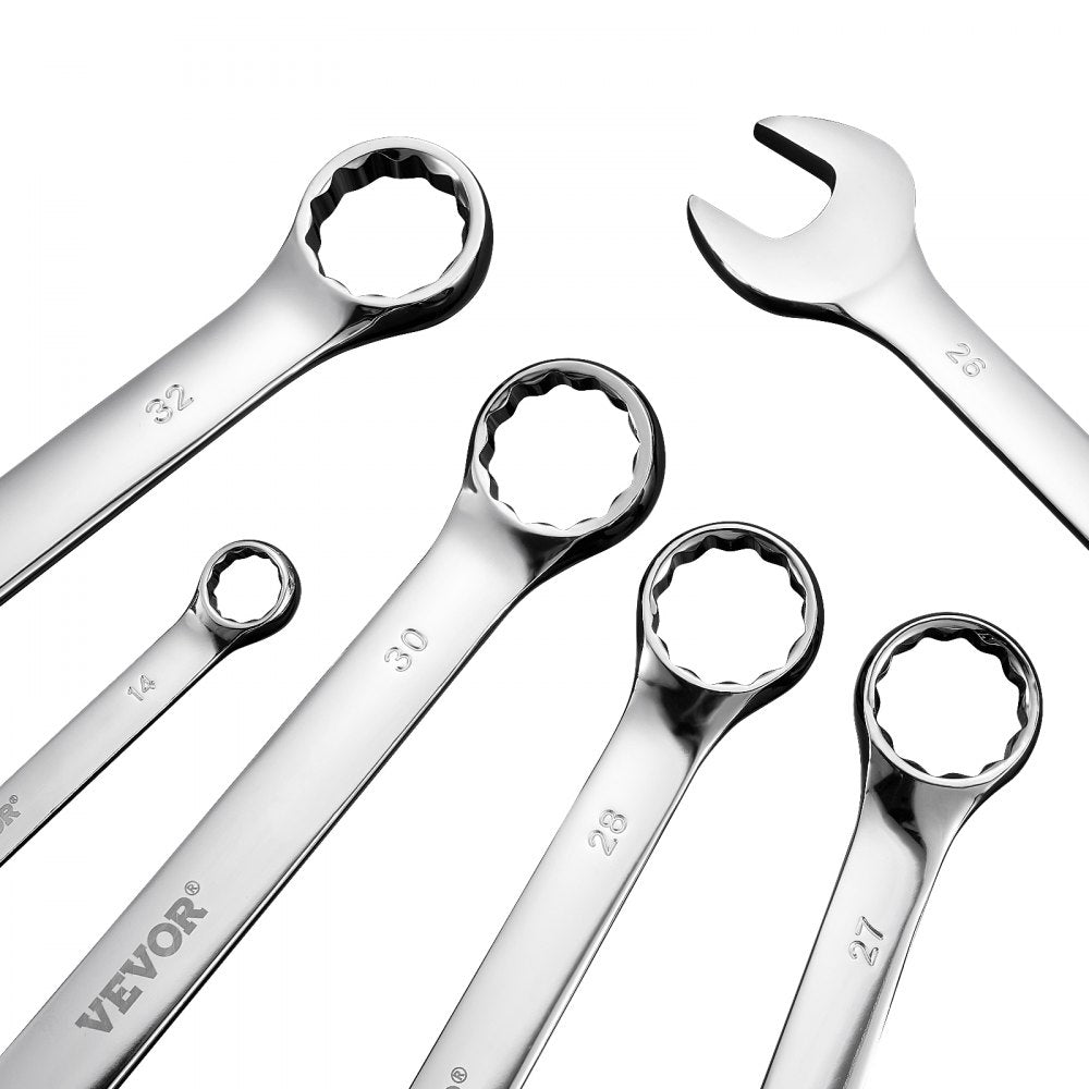 L0025B - 25-Piece Metric Wrench Set 6mm to 32mm, Ergonomic Design