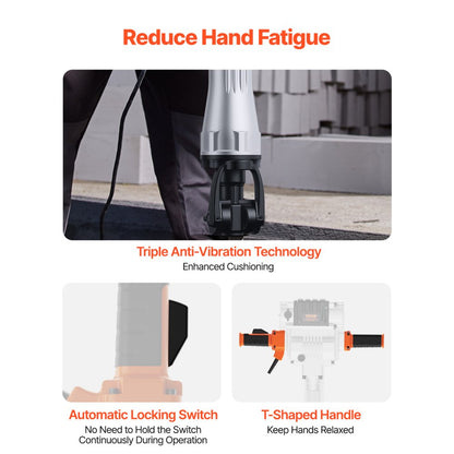 Z1G-DS-125K01 - 2100W Electric Jack Hammer for Concrete & Brick