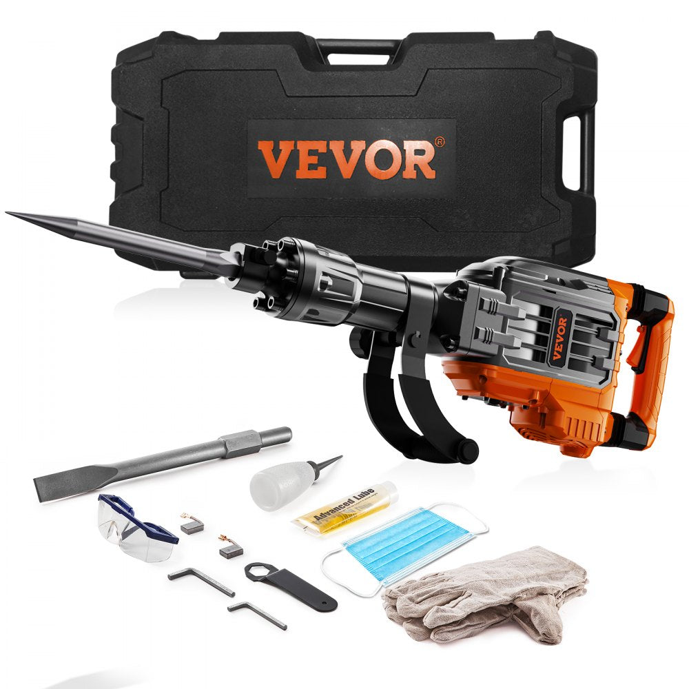 JH-65 - 3500W VEVOR Concrete Breaker Jack Hammer for Tough Jobs