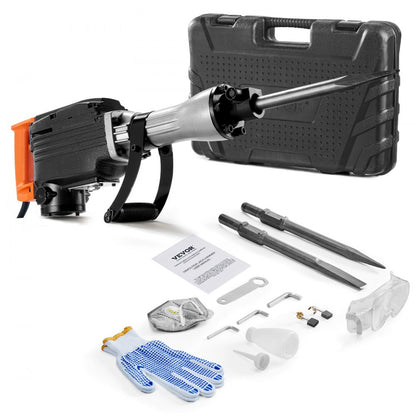 JH-65A - 2200W Heavy-Duty Electric Jackhammer for Concrete & Demolition