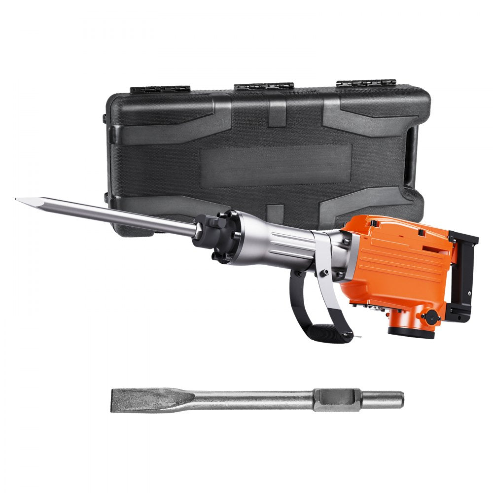 JH-65 - 2200W Demolition Jack Hammer with 360° Handle & 2 Chisels