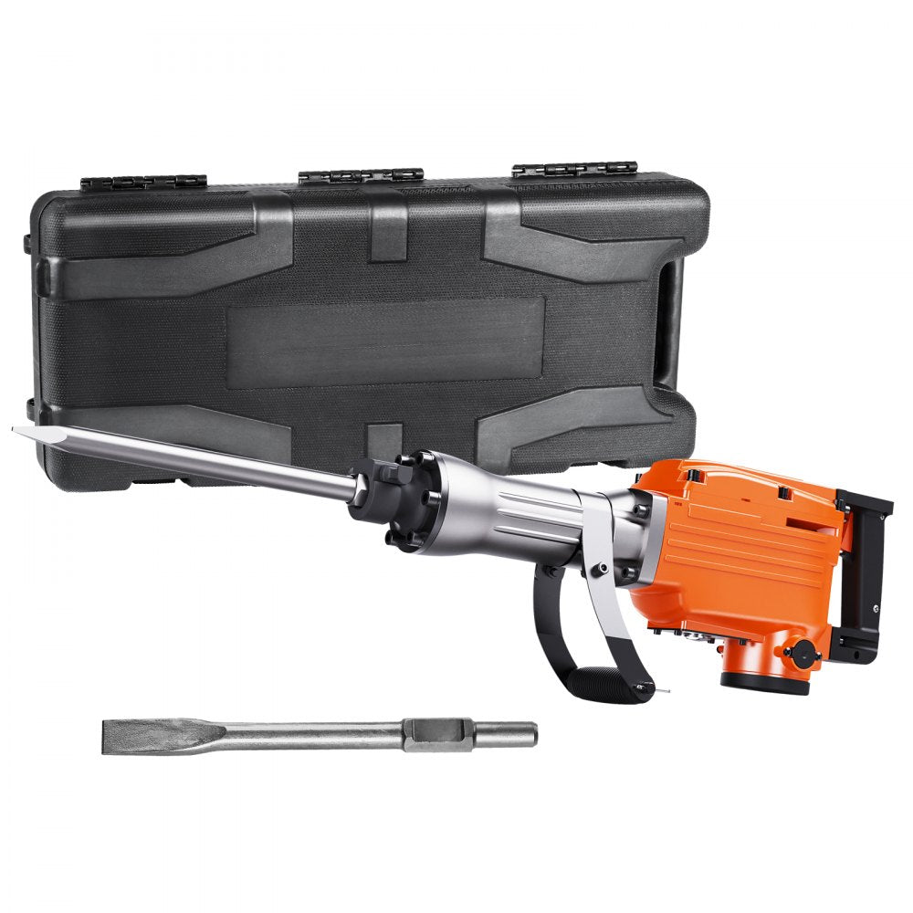 JH-65 - 2200W Demolition Jack Hammer with 360° Handle & 2 Chisels